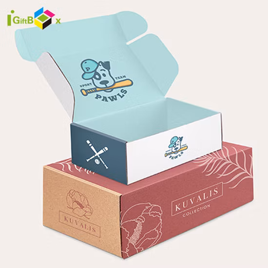 Embalagem de cor de papelão rígido de luxo personalizado, embalagem de envio, caixa de presente personalizada, caixa de presente de papel para pano/sapatos/cosméticos/cuidados com a pele/bolo